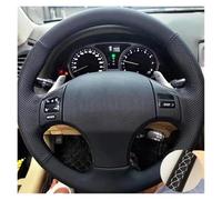 Per Lexus IS250 IS300 ES250 Trecce resistenti all'usura cucite a mano sul rivestimento in pelle del volante dell'auto(Grey)