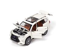Per Lexus LX570 1 24 Il Modello Di Auto Giocattolo Di Simulazione In Lega Classica Può Essere Raccolto E Inviato Macchinine Mini Auto(White)