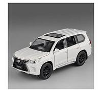 Per Lexus LX570 1 32 Giocattolo Modello Di Auto In Metallo Auto Tirare Indietro Auto Adatta Per I Giocattoli Dei Bambini Macchinine Mini Auto(White)