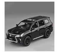 Per Lexus LX570 1 32 Simulazione Pressofuso Lega Modello Auto Corsa Tirare Indietro Collezione Regali Giocattolo Natale(Nero)