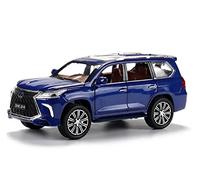 Per:Lexus LX570 Modello Di Auto In Lega Con Retromarcia 1:24 Auto Giocattolo In Metallo Pressofuso Con Suono E Luce 6 Porte(B)