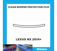 Per Lexus NX 14 + Paraurti Posteriore Trasparente Zero Protezione Vernice Film