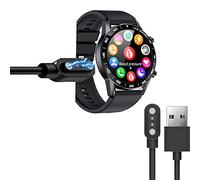 per LIGE Smart Watch Caricabatterie da 1,3 pollici, ricarica magnetica USB a 2 pin compatibile con 2023 nuovi orologi LIGE SML1/SML2 Bluetooth Smart Watch per uomo 1,3 pollici Full Touch Screen (nero)