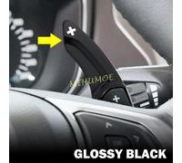 Per Lincoln MKC MKZ MKS MKX Ford Mondeo Fusion Edge Volante Shift Paddle Estensione Adesivi Accessori Nero Lucido ABS
