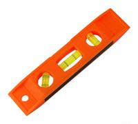 per livella a bolla d'aria, 2 pezzi, strumento di misurazione magnetico a forma di siluro, strumento di livello per allineamento idraulico edilizia professionale (rosso)