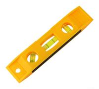 per livella a bolla d'aria, 2 pezzi, strumento di misurazione magnetico a forma di siluro, strumento di livello per allineamento idraulico edilizia professionale (giallo)