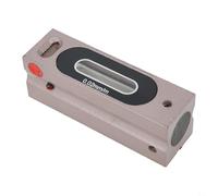 Per livello industriale di precisione per la configurazione di macchinari con risoluzione 0 02mm/m, costruzione in acciaio, fiale graduate a bolle, base a scanalatura a V, custodia in legno (100 mm)