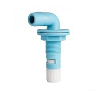 Per Livewell Fish Hold Outlet Aeratore regolabile Testa di spruzzo con 3/4 a 1 1/8 IN Tubo Barb e 90 gradi gomito per un migliore flusso di ossigeno in applicazioni marine (19 mm)