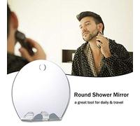 Per lo specchio della doccia, per la rasatura, per il trucco, per la toelettatura della barba e il viaggio - nebbia, portatile portatile, specchio bagno rotondo con aspirazione
