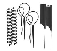 per lo styling dei capelli Pettine antiscivolo per intrecci | Strumento per Treccia Francese per Feste, Spiaggia, Casual, Uscite, Scuola, Salone, Pendolarismo Quotidiano, Viaggi, e Casa