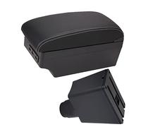 Per Logan 2 Bracciolo Per Sandero 2 Box Bracciolo Per Auto Interni Speciali Parti Di Retrofit Scatola Portaoggetti Centrale Bracciolo Auto(A black white 7USB)