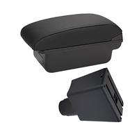 Per Logan 2 Bracciolo Per Sandero 2 Box Bracciolo Per Auto Interni Speciali Parti Di Retrofit Scatola Portaoggetti Centrale Bracciolo Auto(C Black line NO USB)