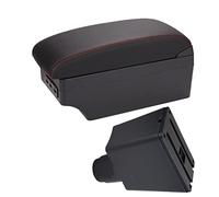 Per Logan 2 Bracciolo Per Sandero 2 Box Bracciolo Per Auto Interni Speciali Parti Di Retrofit Scatola Portaoggetti Centrale Bracciolo Auto(A Black red 7USB)