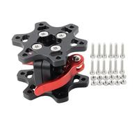 Per Logitech G25 G27 7075 Adattatore Per Mozzo Sterzo A Sgancio Rapido In Alluminio Da 70 Mm(BK RD)