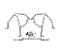 Per Loncin Per VOGE Per DS525X 2023 Barre Di Protezione Moto Autostrada Barra Serbatoio Motore Paraurti Paramotore Protezioni Crash Bar(Silver-Upper Only)