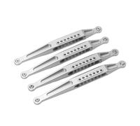 Per losi, per auto RC, set di collegamenti di sospensione inferiori 4pcs, in lega di alluminio ad alta resistenza, per 1/8 LMT 4WD LOS04022 RC CAR (Argento)