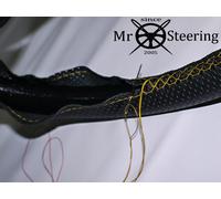 Per Lotus Elan + 2 Perforata Volante IN Pelle Cover 67-75 Giallo Doppio S.