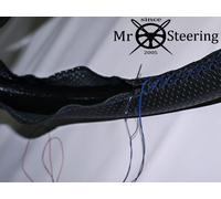 Per Lotus Europa 66-75 Perforata Copertura Del Volante IN Pelle Blu Doppio Stch