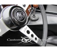 Per Lotus Ford Cortina MK2 1966-1970 Nero Italiano Volante IN Pelle Cover