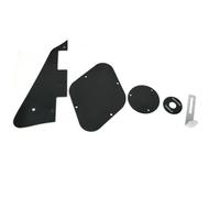 Per LP Chitarra Elettrica Battipenna Piastra Battipenna/cavità/coperture Per Interruttori Con Staffa Nero Giallo(Black)