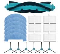 Per Lubluelu L15 Robot Aspirapolvere Set di Accessori con Spazzola a Rullo Spazzole Laterali Filtro e Panno Mop Lavabile (E)