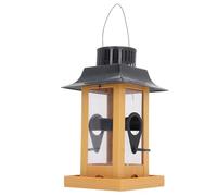 Per luce solare, per mangiatoia per uccelli, facile ricarica, lunga durata, decorativa, sospesa all'aperto, per il patio del cortile