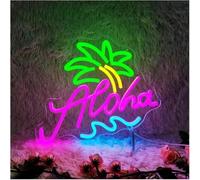Per luci al neon per decorazioni murali Per la lampada al neon prestito parola Aloha per insegna Hawaii Tropical LED Light per l'estate