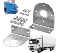 per luci di traino a doppio supporto LED in acciaio inossidabile | Staffa di fissaggio a L per luci di posizione con fori preforati e hardware per illuminazione ausiliaria auto