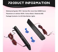 Per Luci Marker Laterali LED Posteriori Per Auto 1999-2004 Lampade Bumper T2M4