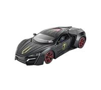 Per Lykan Hypersport Fenyr 1:24 Modello Di Auto In Metallo Pressofuso Con Suono E Luce Simulati Regali Decorativi Da Collezione(Black)