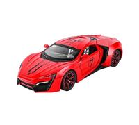 Per Lykan Hypersport Fenyr 1:24 Modello Di Auto In Metallo Pressofuso Con Suono E Luce Simulati Regali Decorativi Da Collezione(Red)