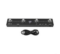 Per M-VAVE Chocolate Plus per controller MIDI Footswitch 4 pulsanti corpo in metallo connettività USB batteria ricaricabile 12 ore di durata musicisti prestazioni (nero)