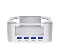 Per Mac Mini Alluminio Docking Station, USB 3.0 Convenienza Base Staffa Stand con Easy Power-On per Pro