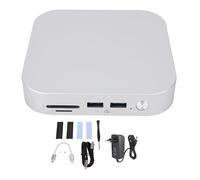 Per Mac Mini M4 Hub Stand, 40 Gbps Alluminum Dock Per Mac Mini M4 con Duali Slot SSD M.2, 10 Gbps USB A Porte, Accessori Per Hub Macmini USB C, 3 (Spina europea)