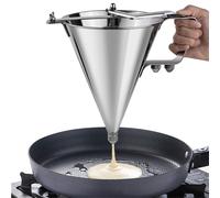 per maestro l'arte della cottura con un dispenser di per frittelle in accia