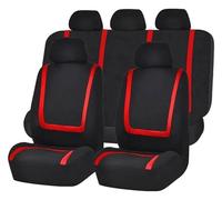 Per Maggior Parte Modelli Protezione Sedile Supporto Auto Cuscino Fodera Tipo Linea Pacchetto Quattro Stagioni Generale Adatto Auto Coprisedili Anteriore(Crimson)