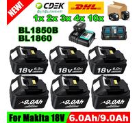 Per Makita 18V Batteria 6Ah BL1850B Li-Ion Batteria di Ricambio BL1850 BL1860B BL1860 BL1840B BL1830B BL1830 LXT-400 RU 1pcs 6Ah Light