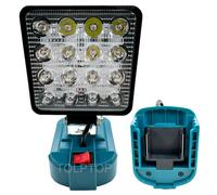 Per Makita 18V batteria agli ioni di litio luce da lavoro torcia a LED strumento lampada luci di inondazione lampada da campeggio di emergenza portatile illuminazione esterna 3 inch without USB