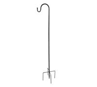 per mangiatoia per uccelli, 96,5 cm, gancio regolabile per pastori, paletto da giardino, base a cinque rebbi, supporto da appendere per esterni, per mangiatoie per uccelli, piante