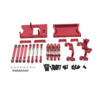 Per MangNiu D90 D91 D96 Per MN98 99S V1 Auto Telecomandata Parti Metalliche Scatola Dello Sterzo Kit Ammortizzatore RC Ammortizzatore(Red)