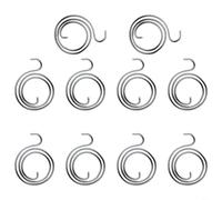 Per maniglia della porta chiusura a leva interna sostituzione molla elicoidale 10 pezzi 2.5 GIRO rivestimento passivo nero rivestito di zinco per uso di riparazione maniglia della porta