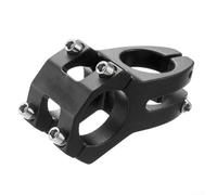 Per manubrio da 31 8 mm e stelo forcella da 28 6 mm compatibile con attacco corto in alluminio per mountain bike, lavorato a CNC con morsetto a quattro bulloni per stabilità (nero)