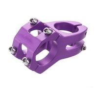 Per manubrio da 31 8 mm e stelo forcella da 28 6 mm compatibile con attacco corto in alluminio per mountain bike, lavorato a CNC con morsetto a quattro bulloni per stabilità (viola)