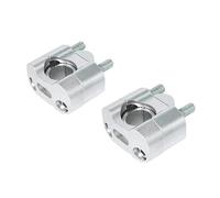 per manubrio Set Moto Morsetti Per Manubrio In Alluminio CNC Universali 22 Mm E 28 Mm, Adattatore Per Riser Regolabili Per Manubrio, Supporto Fissaggio Riser per manubrio(Silver)