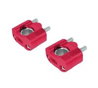 per manubrio Set Moto Morsetti Per Manubrio In Alluminio CNC Universali 22 Mm E 28 Mm, Adattatore Per Riser Regolabili Per Manubrio, Supporto Fissaggio Riser per manubrio(Red)