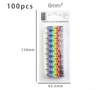 Per marcatori per cavi con etichette numeriche, confezione da 100 pezzi per un'identificazione precisa e una facile gestione dei cavi (6 mm)