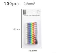 Per marcatori per cavi con etichette numeriche, confezione da 100 pezzi per un'identificazione precisa e una facile gestione dei cavi (2,5 mm)