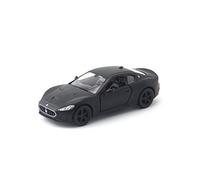 Per: Maserati GT Auto Giocattolo Pressofuso Modello Tirare Indietro Porta Aperta Collezione Educativa Regalo Bambini Nero Opaco 1:36