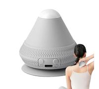 per massaggio riscaldante - Silicone + PC 6,2x7,5 cm | Rullo elettrico antistress con potenti vibrazioni, schiena, zona lombare, accessorio per yoga e sport per il rilassamento muscolare della s