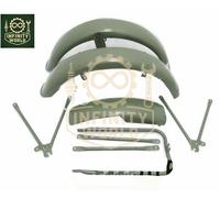 Per Matchless G3l Ajs 16m Militare Modello Verde Dipinta Parafango Set Con Fermi
